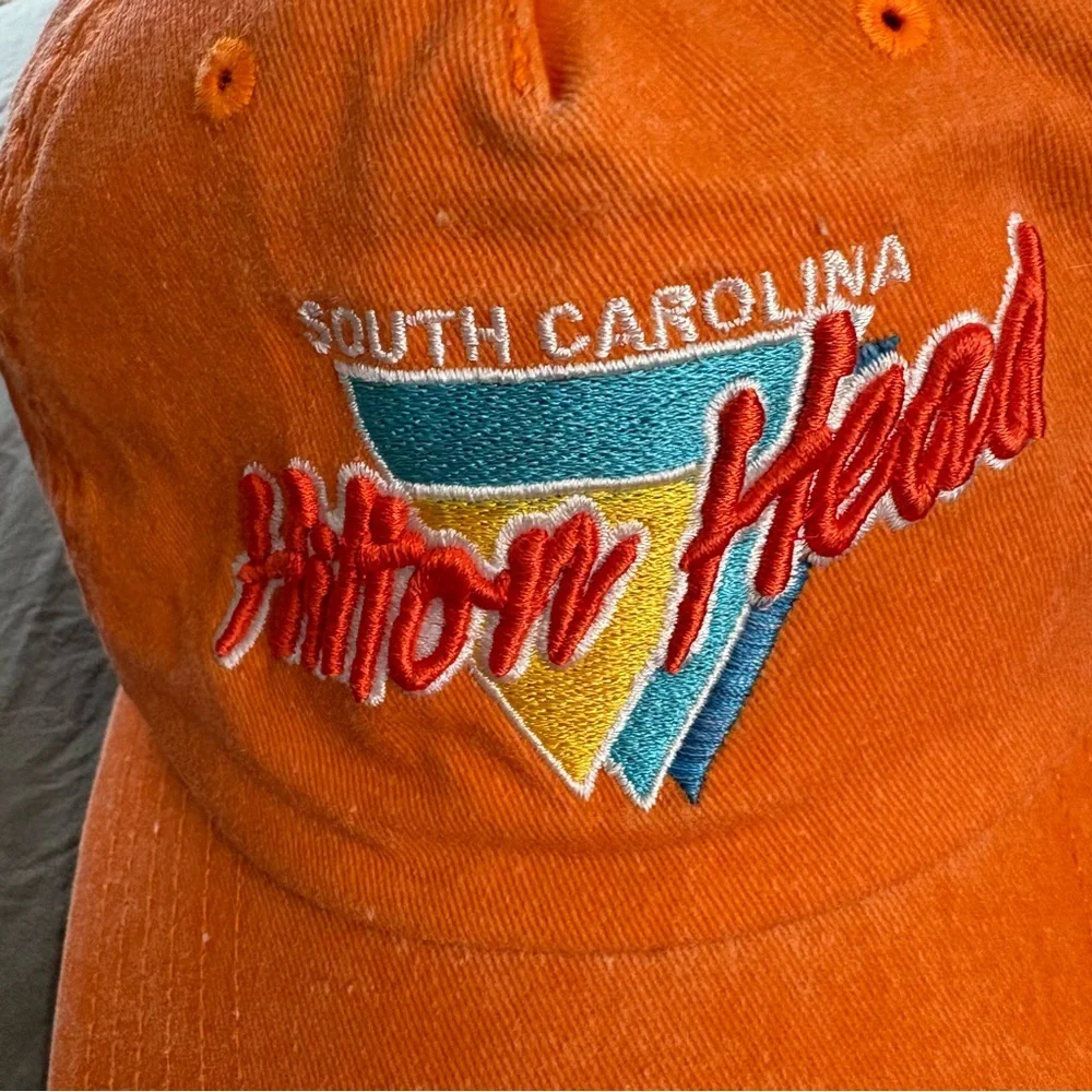 Legacy Hilton Head SC Orange Snapback Cap. OS.